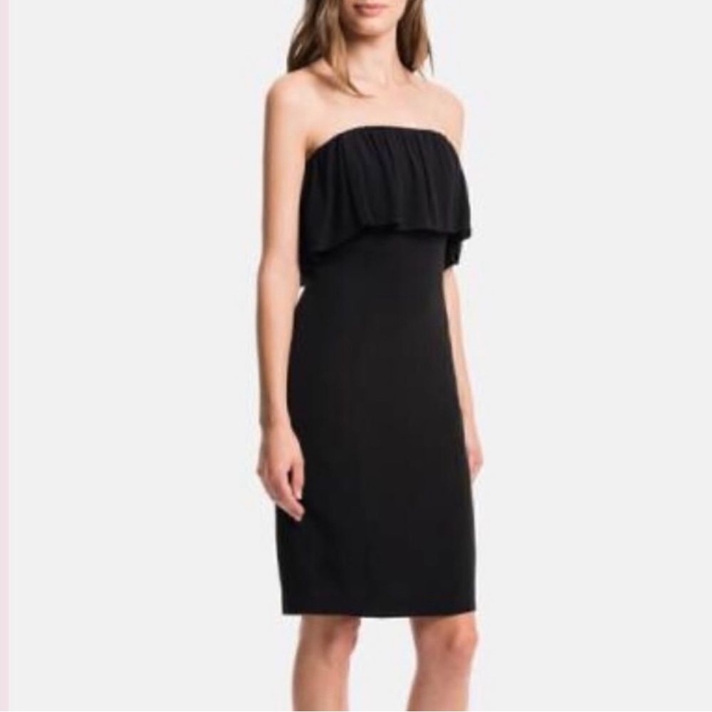 1 State Black Midi Dress